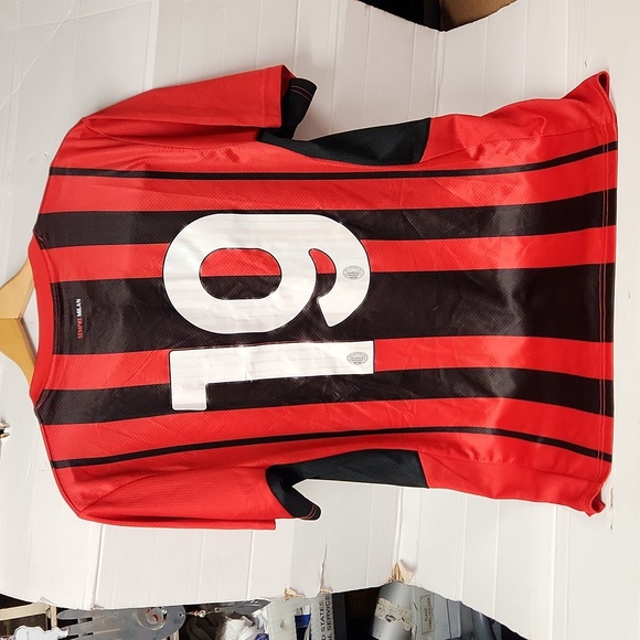 EUC ACM 1899 Emirates Fly Better #19 Men's sz L Soccer Jersey Sempre Milan - Picture 5 of 9